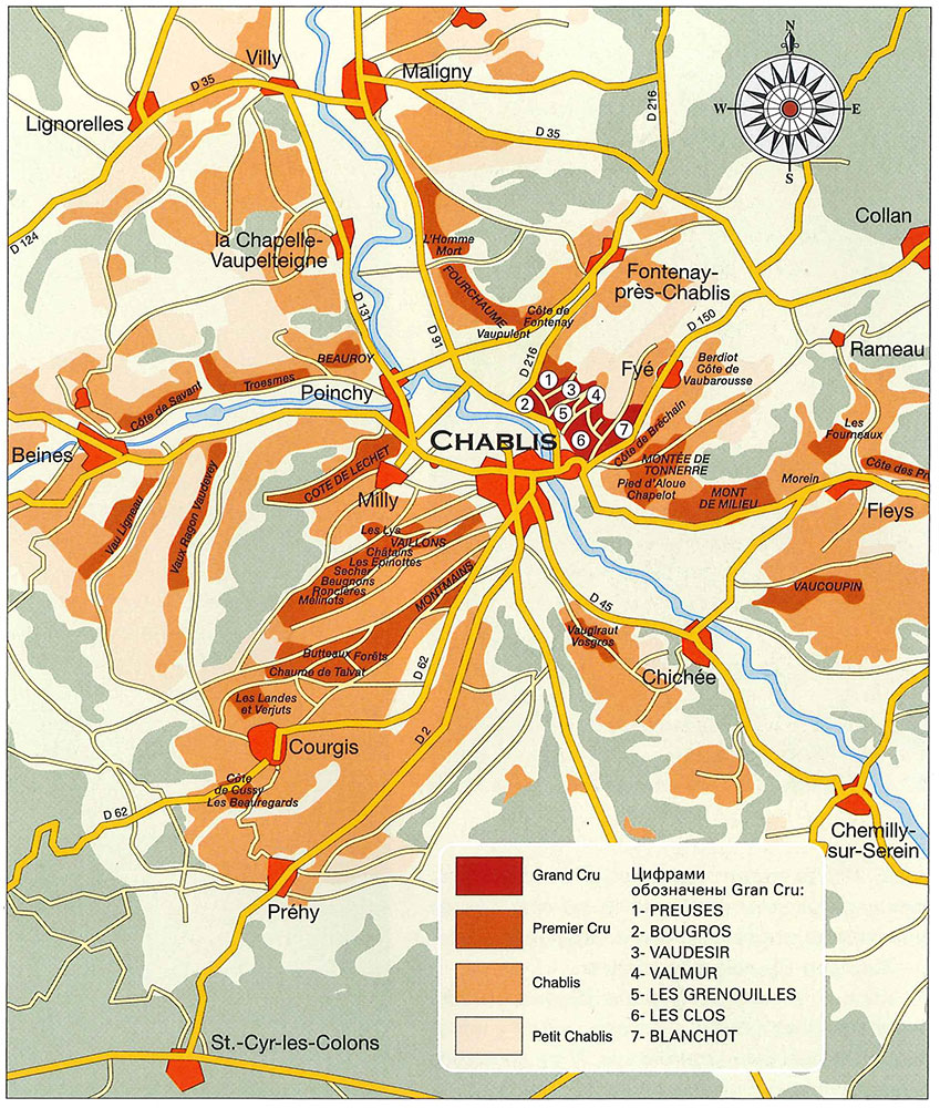 Карта Шабли