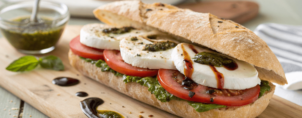 С песто и моцареллой