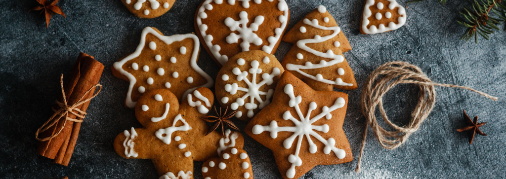 Новогоднее имбирное печенье