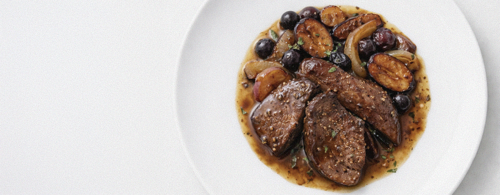 Печень с пино нуаром