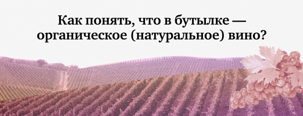 Как понять, что в бутылке - органическое (натуральное) вино? 