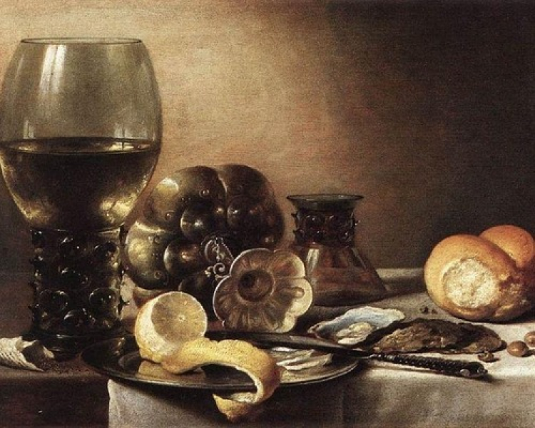Питер Клас. «Натюрморт» Бокал и лимон. Радость пития и оскомина его плодов