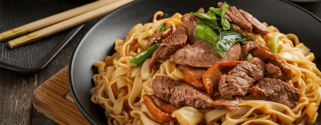 Удон с говядиной