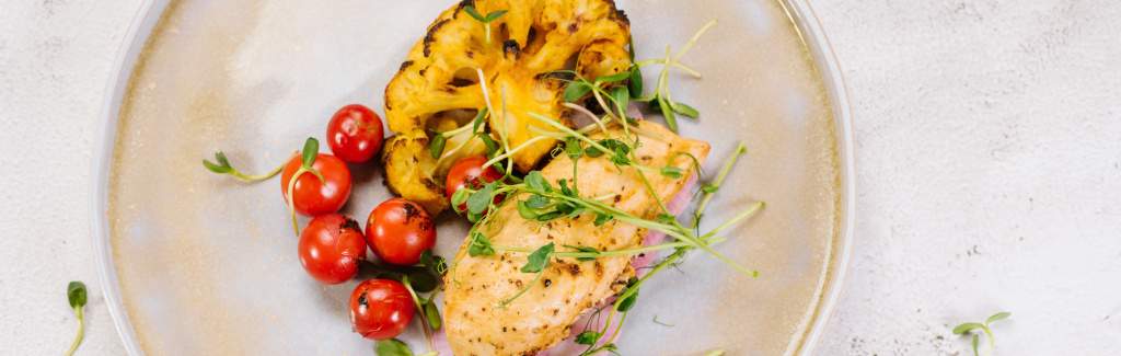 Лимонно-медовая курица с овощами