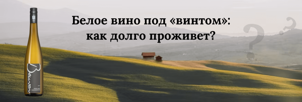 Белое вино под «винтом»: как долго проживет?