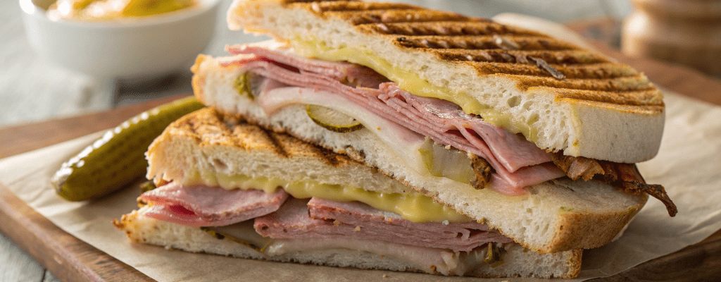 Кубинский сэндвич с ветчиной (кубано)