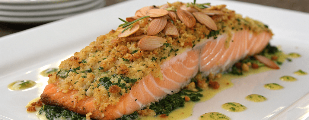 Форель с миндалем