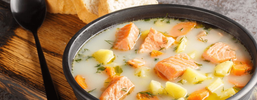 Brut Rosé + строганина и уха